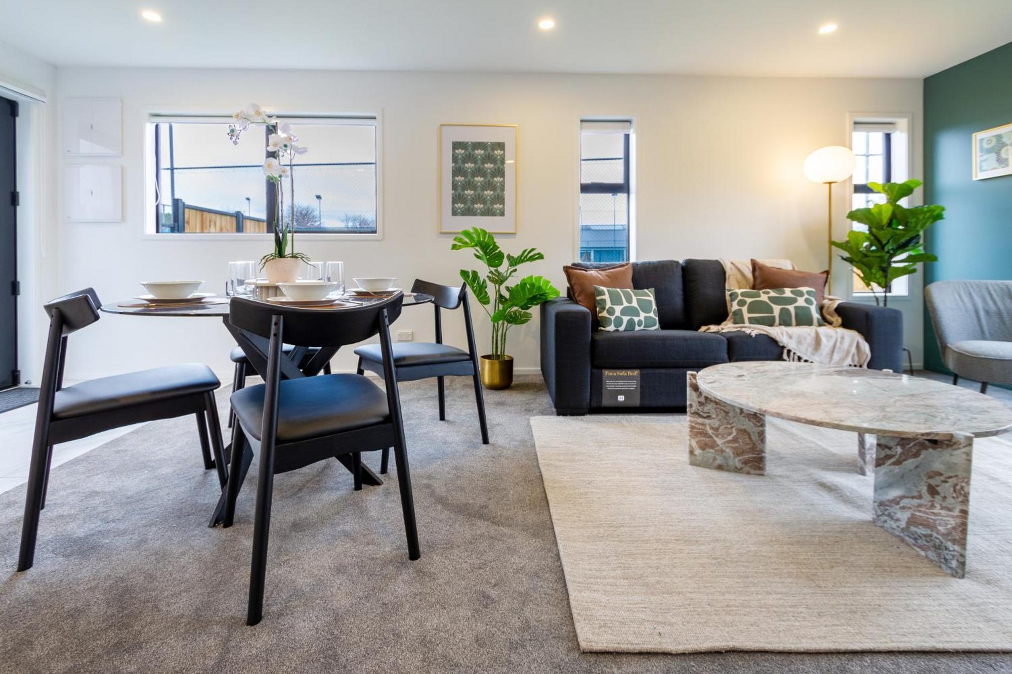 Serene Living 2 Bed With Carpark Christchurch Bagian luar foto